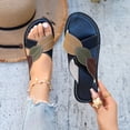 thumbnail image 6 of Miluxas Sandals for Women Summer Casual Open Toe Beach Vacation Shoes Trendy Comfortable Sandal for Womens Black 9.5(43), 6 of 8