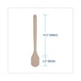 thumbnail image 2 of Utility Brush, Cream Nylon Bristles, 5.5" Brush, 14.5" Tan Plastic Handle | Bundle of 10 Each, 2 of 5