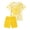 00&Yellow1855, variant on Girls Outfits Summer Heart Tie Dyed Short Sleeve T-Shirt Shorts Set, Sizes 1-14