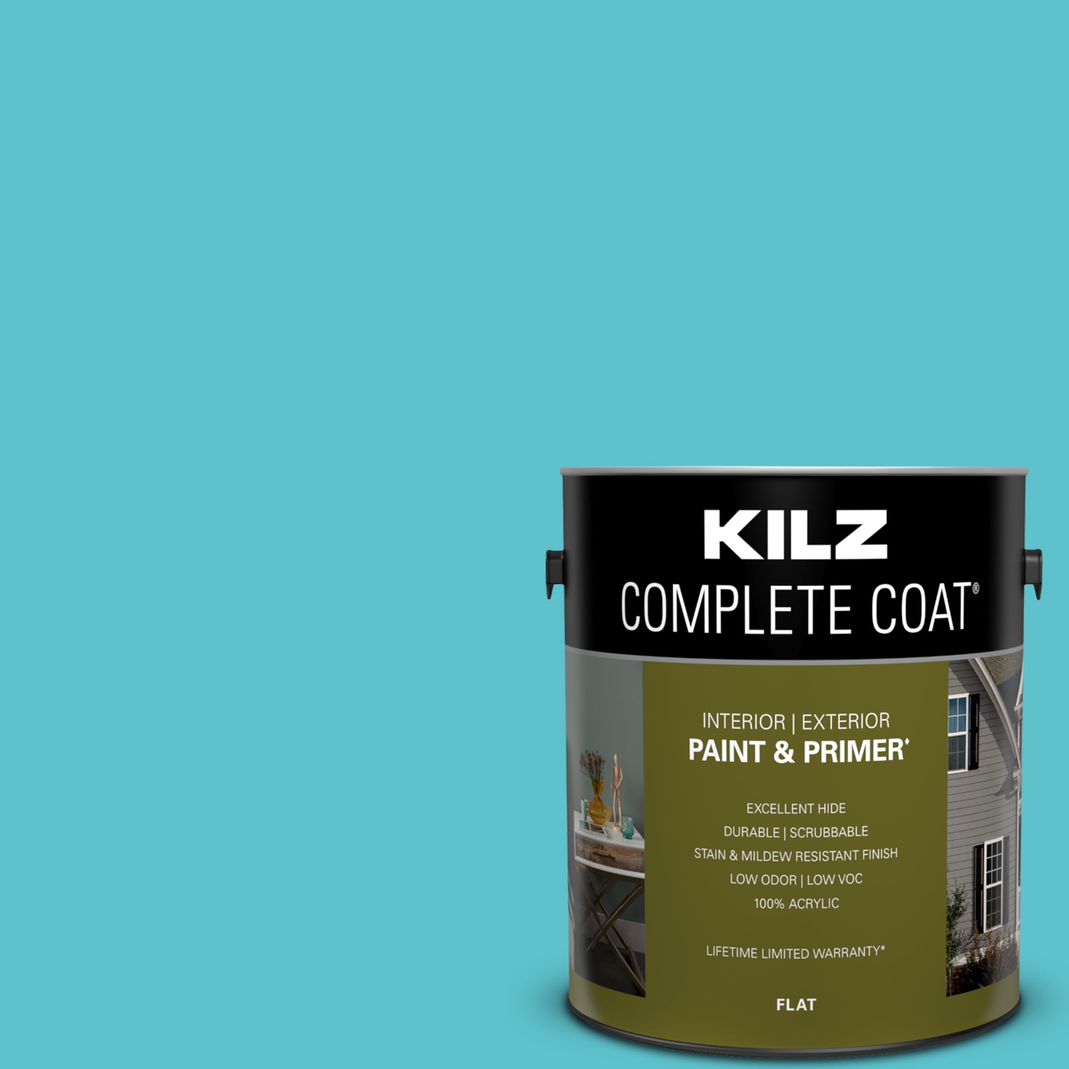 Quiet Sea, KILZ Complete Coat Interior/Exterior Paint & Primer, 1 Gallon #RF140-01