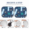 thumbnail image 6 of Disketp 2 Piece Alpaca Astronaut In Space Pattern Windshield Sunshades,Folding Windshield Sun Shade For Car Suv Trucks Sedan,Blocks Uv Rays Sun Visor Protector-Small, 6 of 7