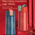 thumbnail image 4 of Injueey Frasco de vacío de 180ML, botella portátil, taza aislada de acero inoxidable, botellas de agua, tazas de aislamiento térmico para suministros Teteras Azul Injueey HA071775-03, 4 of 6