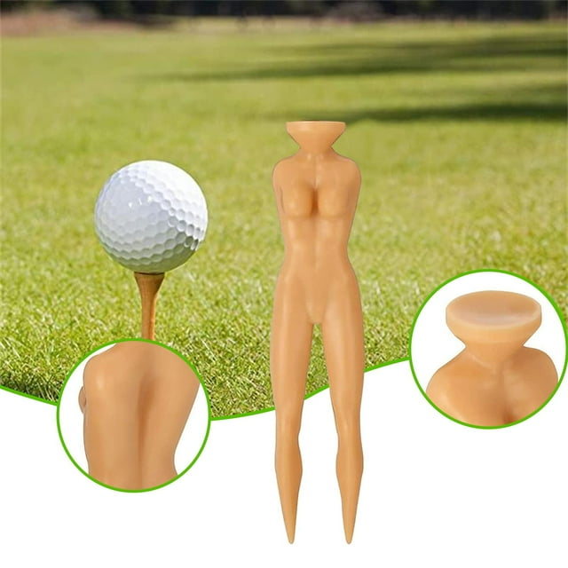 LJNYFDC Lightweight Golf Tees Nude Shape Golf Tees 10Pcs Multi Function Easy Installation Plastic Golf Spikes and Accessories