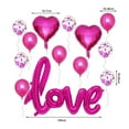 thumbnail image 5 of Dengjunhu 1 Set Red Love Balloon Letters - Pack of 13 | Red Heart Balloons for I Love You Balloons| Romantic Decorations Special Night |Happy Anniversary Decorations Romantic, Valentines Day Decor, 5 of 7