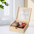 thumbnail image 4 of Lockable Decorative Wooden Storage Box Craft Souvenir DIY Organizer Removable Tray Dividers Gift Storage Container, 4 of 7