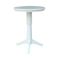 thumbnail image 3 of 30" Round Pedestal Bar Height Table - White, 3 of 6
