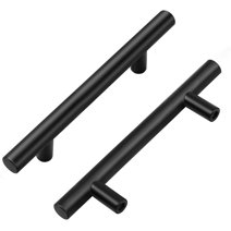 Cosmas 6632FB Flat Black Cabinet Hardware Handle Pull - 3