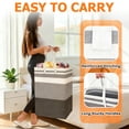thumbnail image 4 of GARITIN Laundry Baskets 2 Pack, Freestanding Hampers for Laundry, Large Collapsible Dirty Clothes Basket with Handles in Laundry Room, College Dorm, Bathroom, Bedroom, Grey, 4 of 6