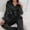 Black, variant on Womens Silk Satin Pajamas 2 Piece Long Sleeve Button Up and Pants Loungewear for Women Pajamas for Women Set Pants