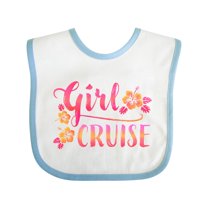 Inktastic Girl Cruise with Flowers Girls Baby Bib