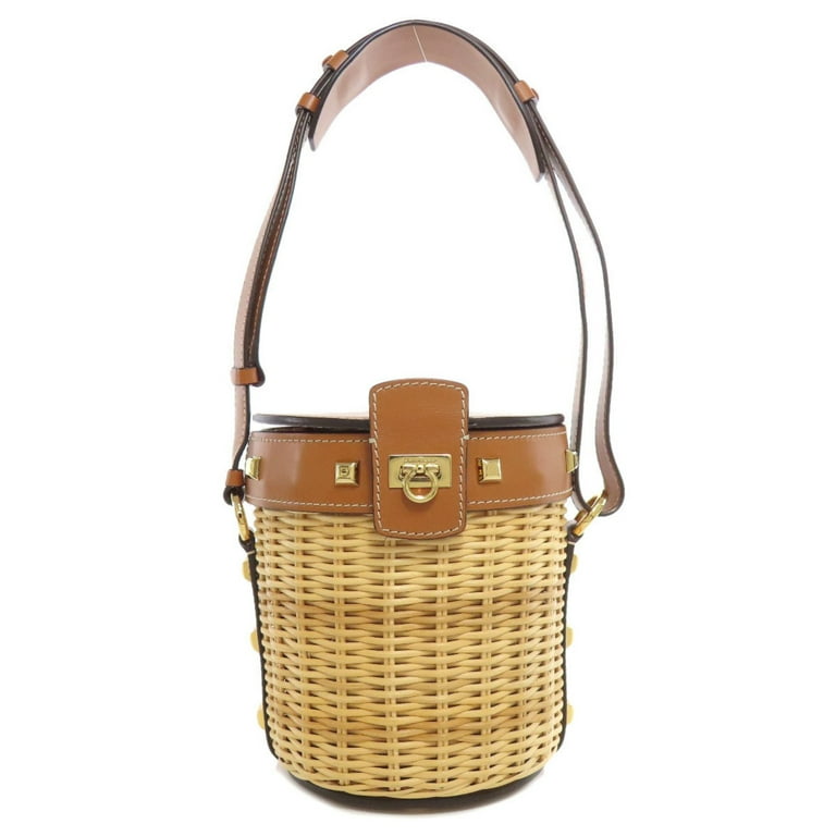 Ferragamo rattan bag sale