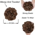 thumbnail image 2 of Chignons Pièce de Cheveux Extensions de Cheveux Synthétiques Chouchous Chignon pour Femmes Filles (Brun Rougeâtre Clair-#78, Gros Chignon Désordonné), 2 of 7