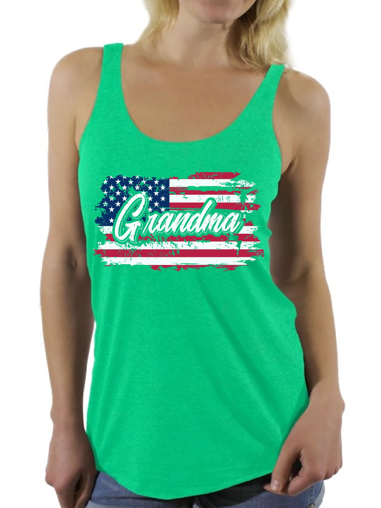 4th of july racerback tank