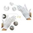 thumbnail image 2 of Para manos secas y eczema, guantes de trabajo de algodón blanco Jewelry Check, paquete de 24 guantes hidratantes cosméticos, 2 of 6