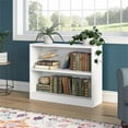 thumbnail image 2 of Universal 2 Shelf Bookcase in Pure White - Engineered Wood, 2 of 10