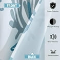 thumbnail image 3 of Coastal Window Curtains Grommet Drapes Nautical Beach Themed Thermal Insulating 50% Light Blocking Privacy Curtain for Living Room, Bedroom 2 Panels Set, 52x84 Inches, 3 of 5