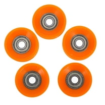 OFFIGAM Nylon Pulley Wheel U Groove 5Pcs 1.2X1.2X0.5In