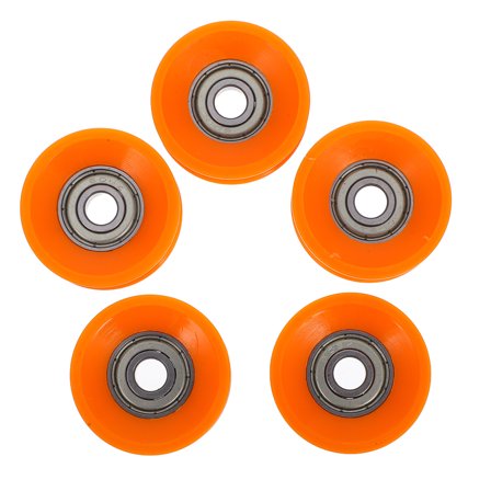 OFFIGAM Nylon Pulley Wheel U Groove 5Pcs 1.2X1.2X0.5In