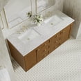 thumbnail image 7 of James Martin Vanities 545-V60D-LNO-3EJP Laurent 60" Double Basin Poplar Wood Vanity Set -, 7 of 7