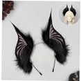 thumbnail image 2 of Hfppkn Plush Bat Ears Headband Gothic Wing Hair Hoop Accessories Black, 2 of 8