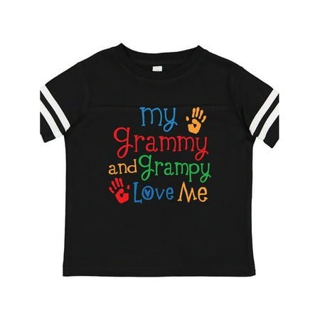 

Inktastic My Grammy and Grampy Love Me Gift Toddler Boy or Toddler Girl T-Shirt