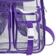 thumbnail image 5 of Mochila Transparente para Mujer Con Correa Ajustable PVC Exteriores () Rosa, 5 of 7