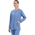 thumbnail image 5 of Cherokee Snap Front Scrub Jackets for Women, Workwear Revolution Soft Stretch WW310, 5 of 9