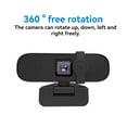thumbnail image 2 of TFixol 2K HD USB Webcam with Built-in Mic, Fixed Focus for Video Calls, Online Classes, and Live Streaming, Black ABS Design, Plug & Play for PC/Mac/Linux, 2 of 7