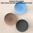 thumbnail image 6 of Suction Cup Dog Bowl, Slow Feeder Silicone Pet Dish with Non-Slip Base for Puppies, 5.9 Inch, BPA-Free, 6 of 10