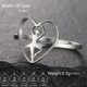 thumbnail image 1 of Deng Anillo de acero inoxidable con forma de coraz贸n para mujer, sortija de bailarina de Ballet, gimnasia r铆tmica, equipo deportivo, joyer铆a Para Hija, 1 of 2
