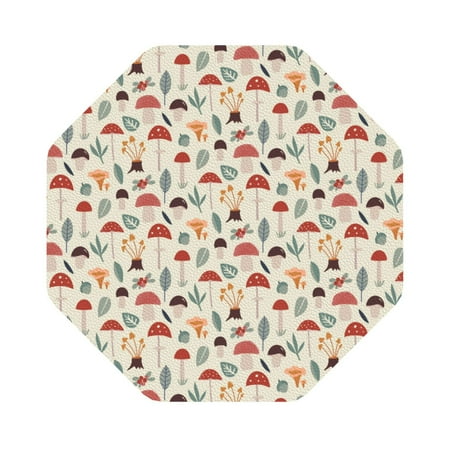 

Salouo Colorful Autumn Print Round Coaster Drink Coasters Leather Bar Beer Beverage Coasters for Drinks Set of 4 for Tabletop Protection Coffee Table Decor