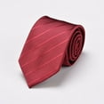 thumbnail image 4 of Xfvqtps Tie for Men Classic Neckties Soild Color 3.15" for Formal Dress Business Stripes Red, 4 of 5