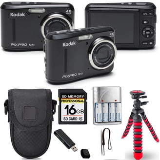 Kodak Pixpro FZ45 Digital Point & Shoot Camera, Black - 64GB Kit