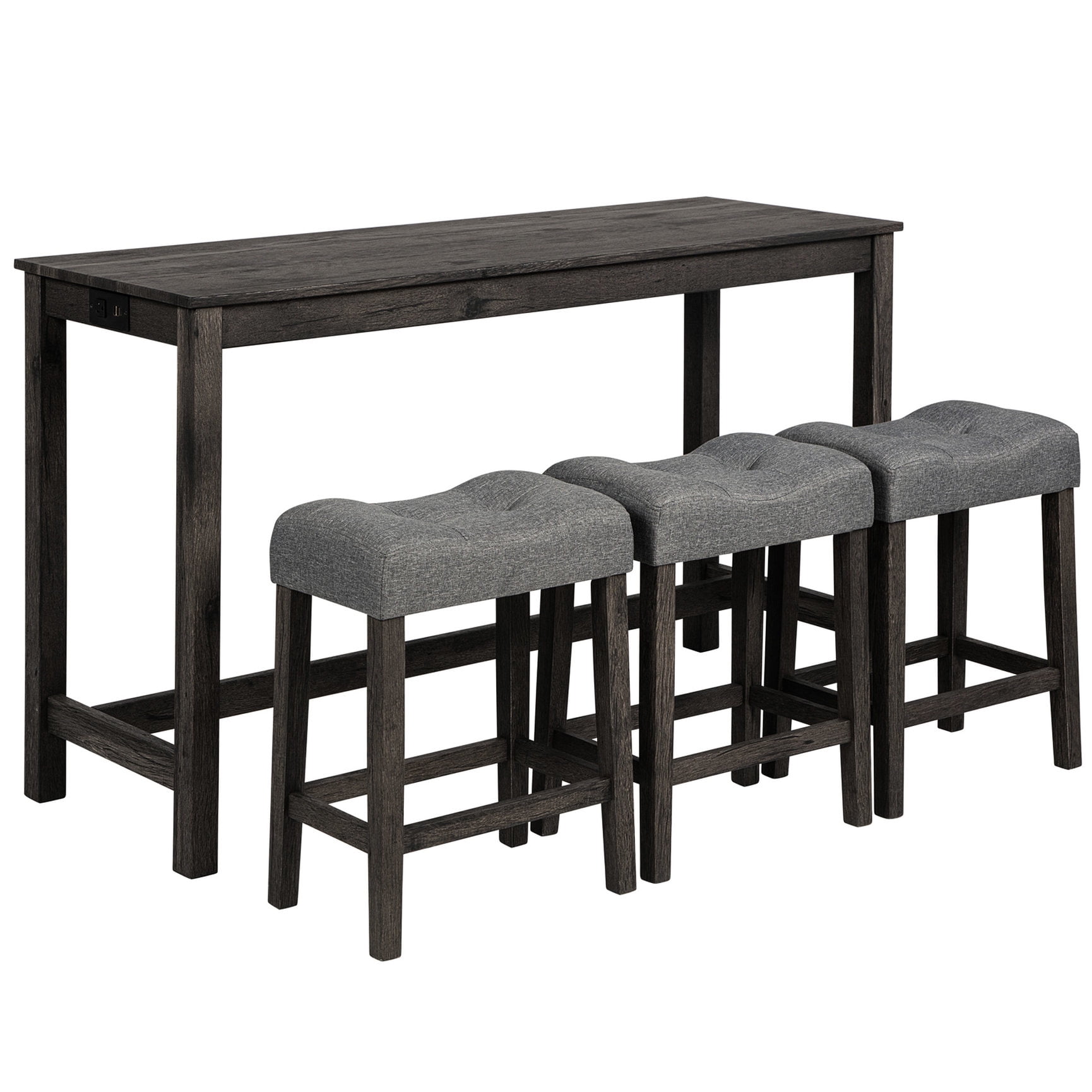 Durable Legs and Power - Behind Couch Table Set for Relaxing in Living Room