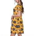 thumbnail image 2 of Vsdgher Corgi pour Femmes Été 2025 Robes Midi Maxi Décontractées Légères Manches Courtes Col Rond Robe de Plage, 2 of 6