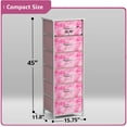 thumbnail image 6 of Sorbus 6-Drawer Fabric Dresser for Kids - Tall Storage Tower, Closet Organizer with Steel Frame & Wood Handles for Nursery, Playroom & Bedroom, Tie-Dye Pink, 6 of 6