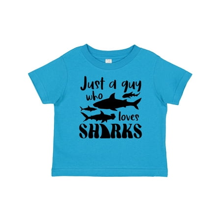 

Inktastic Just a Guy Who Loves Sharks Gift Baby Boy T-Shirt