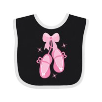 Inktastic Ballerina Pink Ballet Slippers Girls Baby Bib
