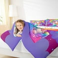 thumbnail image 4 of Manfei Kawaii Unicorn 2pcs Bedding Comforter Set,Personalized Initial Twin Comforter Sets,Gradient Rainbow Breathable Bedding Set,Super Cozy Animal Room Decorative,Reversible, 4 of 8