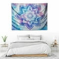 thumbnail image 3 of ONETECH  Bohemian Psychedelic Colorful Mandala Tapestry Wall Decoration for Room (Blue&amp;Purple&amp;Pink), 3 of 7