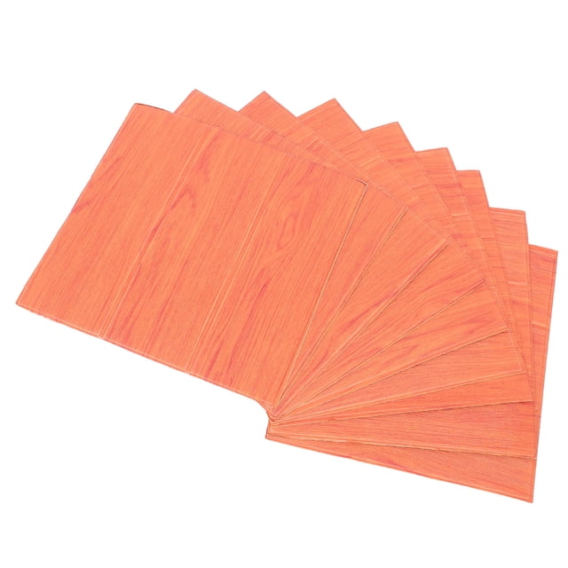 OULII 10Ud Papel Tapiz Pared De Marrón Texturizado Fácil De Pegar Para Hogar
