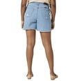 thumbnail image 5 of Wrangler Womens Ripped Denim Shorts Light Wash 4, 5 of 5