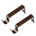 thumbnail image 1 of stanreset 2pcs Window Curtain Rod Brackets Home Bedroom Living Room Iron Curtain Drape Rod Holder Rack, Brown, 1 of 8
