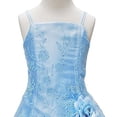 thumbnail image 2 of BNY Corner Triple Layered Organza Dress for Big Girl Blue 10 HC1110C, 2 of 5