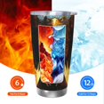 thumbnail image 6 of Honeii Cool Black Eagle Print 20OZ Car Cup, Insulated Stainless Steel Travel Mug with Lid and Straw, Keep Your Drinks Hot and Cold-Straw Three-piece Set, 6 of 8