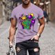 thumbnail image 2 of Camisetas de Manga Corta para Hombre Imprimir Deportes de Manga Corta Cuello Redondo Blusa Algodón Poliéster, Nueva Moda Casual Camiseta para Hombres, 2 of 5