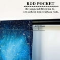 thumbnail image 4 of Galaxy Space Curtains W52 x L84 Inch Kids Blue Nebula Star Constellation Planet Universe Starry Stars Rod Pocket Print Pattern Window Drapes for Boys Girls Teen Bedroom Playroom 2 Panels, 4 of 6