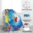 thumbnail image 2 of Kainsy Mermaid Blanket for Girls, Comfy Plush Flannel Fleece Throw Blanket Lightweight Warm Mermaid Blanket, Soft Fluffy Fuzzy Blanket for Boys and Girls Birthday Gifts(50"x60"), 2 of 7