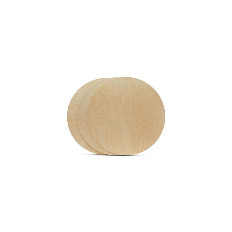 Wood Discs for Crafts, Blank Tokens, or Wooden Coins, 2 inch, 1/16 inch Thick, Pack of 100 Unfinished Wood Circles, by Woodpeckers