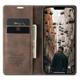 thumbnail image 4 of CaseMe for iPhone 14 Pro, Wallet Case Soft PU Leather Flip Case Magnetic Stand Flip Protective Cover Leather Case with ID & Credit Card Slots Holder Case-Brown, 4 of 8
